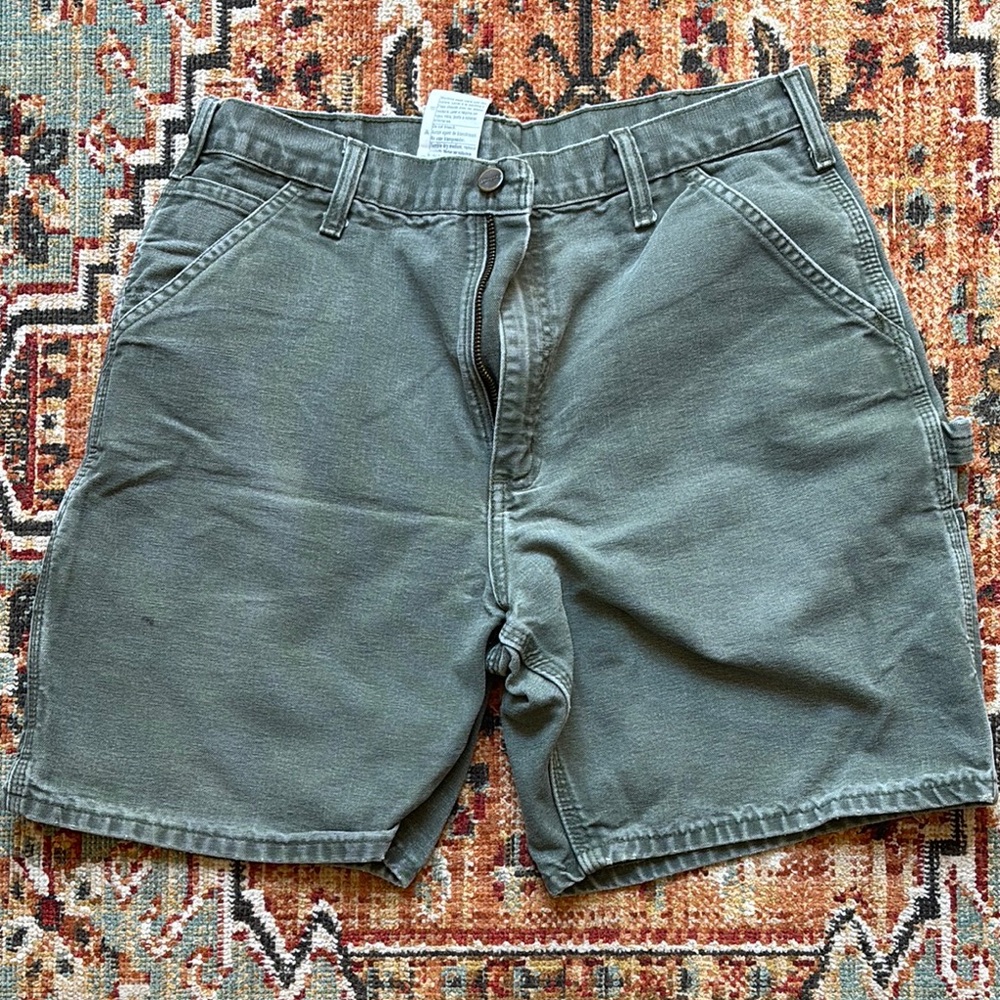 Carhartt Green Jean Shorts Classic Style